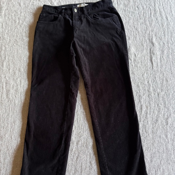 Talbots Pants - Talbot's black corduroy pants, Classic bootcut, 2P